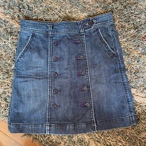 💢50% Anthropologie Bica Cheia Peacaot Denim Skirt